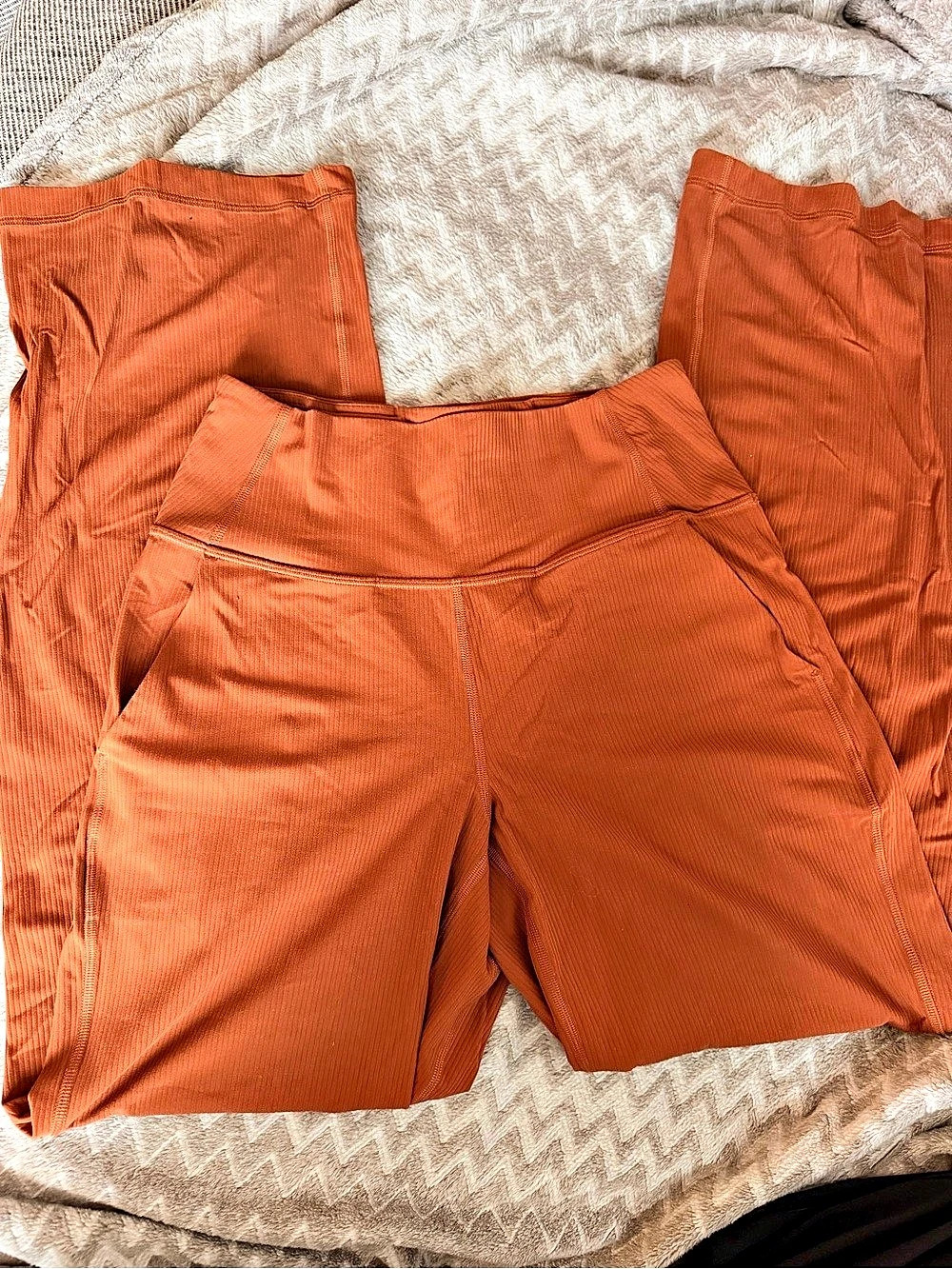 Lululemon align wide leg pant -  burnt orange/auburn